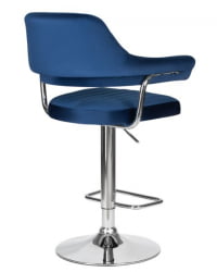 Стул барный ДОБРИН CХАРЛЙ (синий велюр (МДЖ9-117)) 2 шт / DOBRIN CHARLY (MJ9-117))