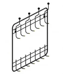 Вешалка настенная двухъярусная 800 К