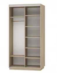 Шкаф-купе двухдверный Экспресс Дуо 1200х2200х Сакура/Ясень шимо светлый / 1200х2200h