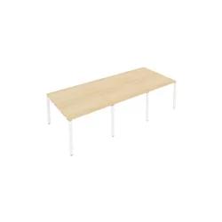 Переговорный стол (3 столешницы) Метал Сйстем Б.ПРГ-3.1 Акация/Белый / Metal System