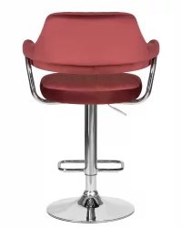 Стул барный ДОБРИН CХАРЛЙ Винный велюр МДЖ9-35 / DOBRIN CHARLY MJ9-35