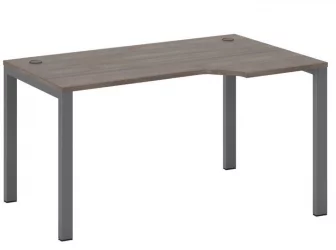 Стол эргономичный правый на металлоопорах Нев Лине НЛН36322734 Дуб шамони темный / New Line NLN36322734