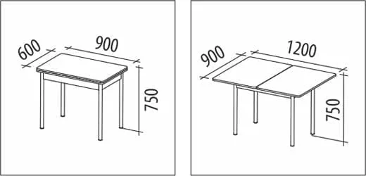 Раздвижной стол Орфей 1.2 Венге