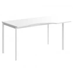 Стол эргономичный ИМАГО-С CА-2С(Л/Р) белый белый полуматовый / IMAGO-S CA-2S(L/R)