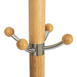 Вешалка Химавари (мод. ГХ-8014) дерево/хром/мрамор, 37 кс 37 кс 175 см, Вхите (Белый) / Натурал (натуральный) / Himawari (mod. GH-8014) x x White Natural