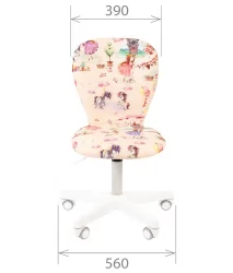 Детское кресло CХАИРМАН ТИН (Кидс) 105 белый пластик Автобус / CHAIRMAN (Kids)