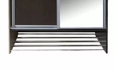 Двустворчатый шкаф Ольга 10.1 Ясень шимо светлый Венге