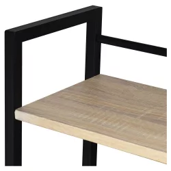 Стол на металлокаркасе БРАБИКС ЛОФТ CД-005 Дуб натуральный / BRABIX LOFT CD-005