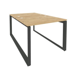 Рабочая станция на О-образном м/к ОНИКС О.МО-Д.РС-2.1.8 Тиквуд Светлый/Антрацит / ONIX O.MO-D.RS-2.1.8