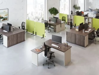 Экран на два стола Нев Лине НЛН36382003 Дуб шамони темный / New Line NLN36382003