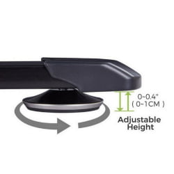 Стол для для компьютера (для геймеров) Л-формы c электрической регулировкой по высоте ЕУРЕКА ЕРК-ЕГД-Л60Р-Б-УС / L-формы c EUREKA ERK-EGD-L60R-B-US