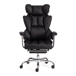 Кресло Комфй CР кож/зам, черный / Comfy CR