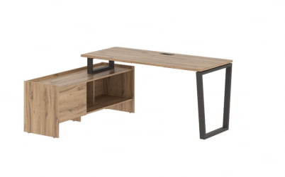 Стол с тумбой ЕДИС ЕВCТ 17614 Дуб Денвер светлый Мокко / EDIS EVCT