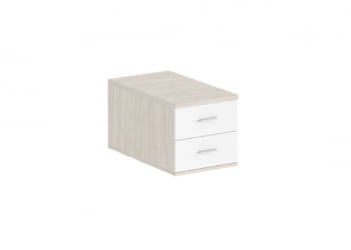 Подвесная тумба с 2 ящиками Сигма СГ.538.ОЛ.ВХ Дуб светлый Белый / Sigma SG.538.OL.WH