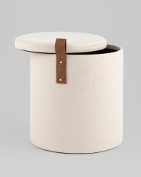 Пуф с ящиком Эркки С белый / S