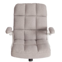 Кресло офисное Лугано Вх ткань теддй, светло-серый / Lugano Wh teddy,