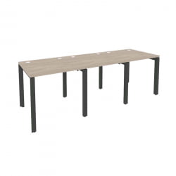 Рабочая станция на П-образном м/к ОНИКС О.МП-РС-3.0.8 Дуб Аттик/Антрацит / ONIX O.MP-RS-3.0.8