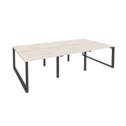 Рабочая станция на О-образном м/к ОНИКС О.МО-Д.РС-6.1.8 Денвер Светлый/Антрацит / ONIX O.MO-D.RS-6.1.8