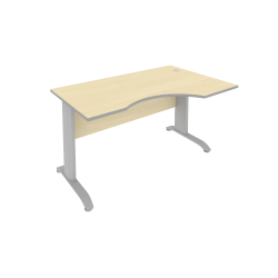 Стол криволинейный правый Рива ПЛ.СА-2 Пр Клен/Металлик / Riva