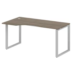 Стол криволинейный левый на О-образном м/к МЕТАЛ СЙСТЕМ БО.СА-1 Л Вяз/Серый / METAL SYSTEM
