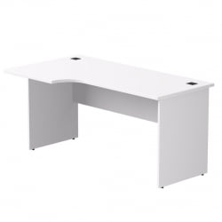 Стол эргономичный с опорами ЛДСП Еверпроф ЕВО 254С014 (левый) Белый / Everprof EVO 254S014