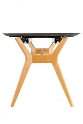 Стол раскл. Нарвик Гласс 120-150 Аутоматиc Натур/Лигхт матте гласс / Glass Automatic Natur/Light matte glass