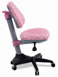 Кресло детское Бюрократ КД-2 ПК/ХЕАРТС-ПК Розовый сердца / KD-2 PK/HEARTS-PK