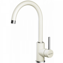 Смеситель Омоикири Шинагава-Вх/Латунь/Гранит/Белый / Omoikiri Shinagawa-Wh/Латунь/Гранит/Белый