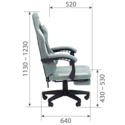 Кресло для геймеров CХАИРМАН ГАМЕ CХ26 Зеленый-бежевый / CHAIRMAN GAME CH26