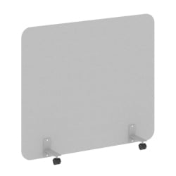 Перегородка на металлических опорах, на роликах Р-лине ДП.Р-140-120 Серый / R-line DP.R-140-120