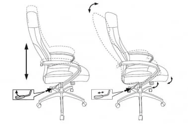 Кресло руководителя Бюрократ CХ-608Фабриc черный Лигхт-20 / CH-608Fabric Light-20