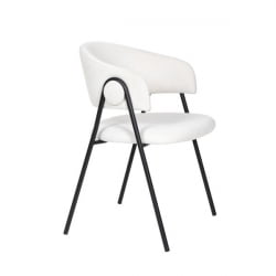 Стул Колин вельвет молочный