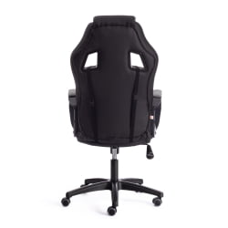 Кресло ДРИВЕР (22) кож/зам/ткань, черный/серый, 36-6/ТВ-12 / DRIVER 36-6/TW-12