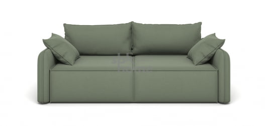 Диван Лофт  прямой ткань ДЖаспер аш (1280*2320*810) Серый, 2117895/50634/9 / Jasper ash