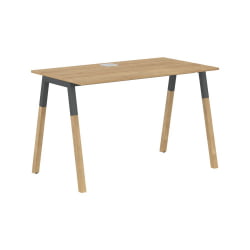 Стол письменный Форта ФСТ 1167 Дуб Гамильтон Черный графит / Forta FST