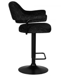 Стул барный ДОБРИН CХАРЛЙ БЛАCК (черный твид (ЛЕО18)) 2 шт / DOBRIN CHARLY BLACK (LEO18))