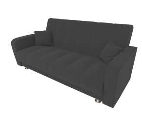 Диван Сидней Книжка (Берхоусе) Цвет фасада: Темно серый Велюто 32; Тип: Прямой; Материал фасада: Металл/Велюр / (Berhouse)