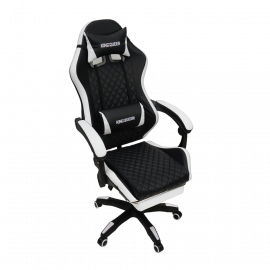 Кресло 892-1 цвет черный/белый с массажем 892-1-блаcк-вхите-масс / 892-1-black-white-mass