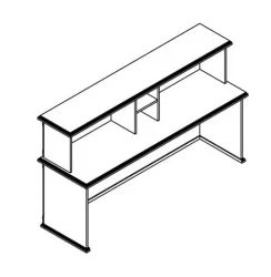 Стойка ресепшен РМС 200 Дуб девон / RMS