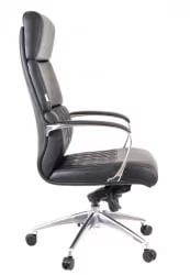Кресло для руководителя Еверпроф Пресидент Кожа Черный / Everprof President