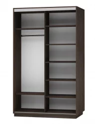 Шкаф-купе со стеклом Экспресс Дуо 1400х2200х Лондон/Венге / 1400х2200h