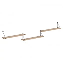 Полка навесная CОФФЕЕ СХ3-РОД/БАР Дуб Сонома Светлый / COFFEE SH3-ROD/BAR