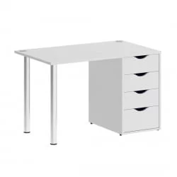 Стол письменный ХОМЕ ОФФИCЕ ВР.СП-3-118.4 Белый / HOME OFFICE VR.SP-3-118.4
