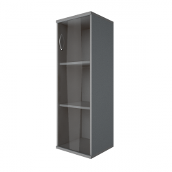 Шкаф средний узкий правый Рива А.СУ-2.4 Пр Клен/Металлик / Riva