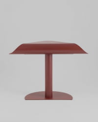 Журнальный столик Корнеа металл бордовый / Cornea