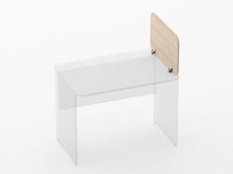 Экран разделительный прямой Глассй 5.14.06 Туя / Glassy