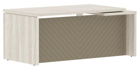 Стол руководителя левый Торр ЛУКС ТЛCТ 189 Л Сосна Эдмонд Капучино / Torr LUX TLCT L