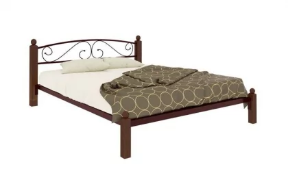 Кровать Вероника Лукс 1200х1900 Медная / Lux