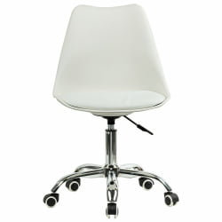 Компьютерное кресло БРАБИКС Еамес МГ-310 CХ экокожа Белый / BRABIX Eames MG-310 CH