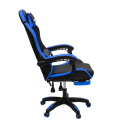 Кресло 892-1 цвет черный/синий с массажем 892-1-блаcк-блуе-масс / 892-1-black-blue-mass